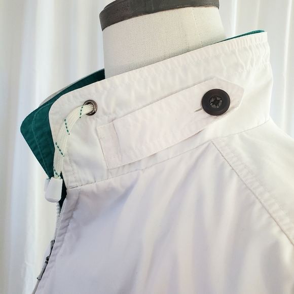 Awesome Vintage 90s London Fog Jacket Men's Size Medium White Vented Full Zip - Picture 8 of 15
